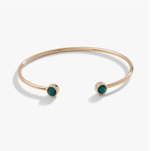 NWT! Alex + Ani Emerald Flex Cuff